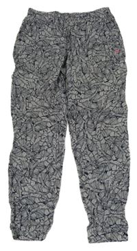 Modro-biele vzorované ľahké nohavice Termit