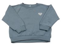 Modrá mikina so srdiečkom Dopodopo