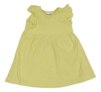 Žlté rebrované šaty L&D