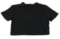 Čierne crop tričko