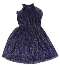 Fialovo-farebné trblietavé šaty John Lewis
