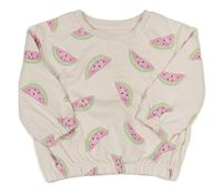 Svetloružová mikina s melónmi Primark