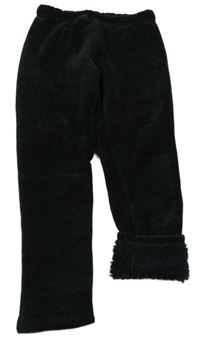 Černé žinylkové zateplené kalhoty Topolino