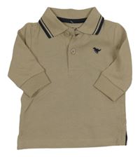 Světlehnědé polo triko s dinem Next