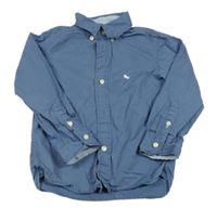 Modrošedá košile s výšivkou Next