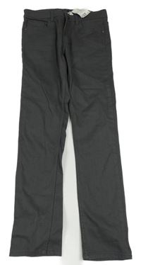 Nové - tmavošedé skinny rifle H&M