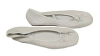 Bílé třpytivé baleríny s mašlí Dunnes vel. 35