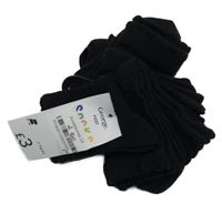 Nové - 7x - černé ponožky George vel. 19-22,5