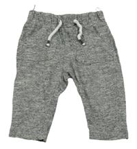 Čierno-sivé melírované tepláky C&A