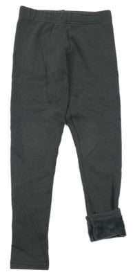 Tmavosivé zateplené legíny Primark