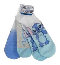 Nové - 3x modré ponožky se Stitchem Disney vel.37-40