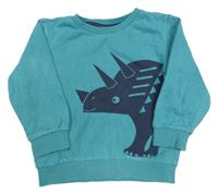 Modrá mikina s dinosaurom Bluezoo
