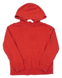 Červená mikina s kapucňou H&M