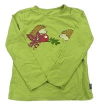 Zelené tričko s ježkami Jako-o