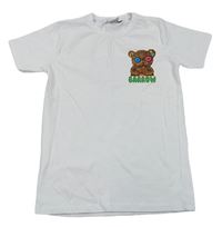 Biele tričko s medvedíkom Barrow