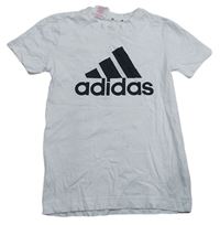 Biele tričko s logom Adidas