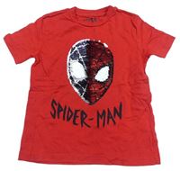 Červené tričko se Spider-manem z překlápěcích flitrů Next 