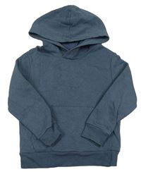 Modrošedá mikina s kapucňou H&M