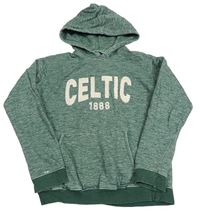 Zelená melírovaná fotbalová mikina The Celtic FC