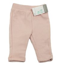 Svetloružové rebrované tepláky Primark