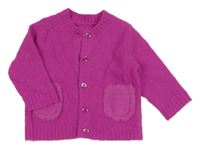 Růžový propínací svetr Nutmeg