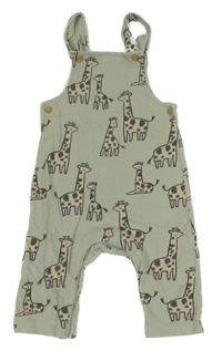 Šedé laclové tepláky se žirafami Next