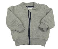 Sivá rebrovaná prepínaci mikina Primark