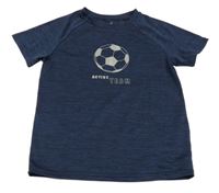 Tmavomodré melírované sportovní tričko s míčem Topolino