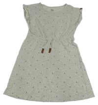 Sivé šaty s kotvami a bodkami Yigga