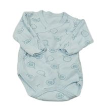 Svetlomodré zavinovací body s nápismi