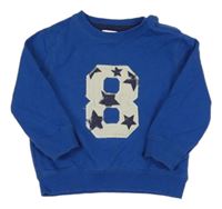 Kobaltově modrá mikina s číslem Zara