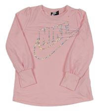 Světlerůžové triko s logem Nike