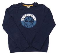 Tmavomodrá mikina s logom Timberland