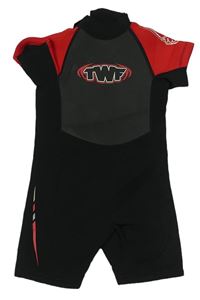 Černo-tmavošedo-červený neopren s logom TWF
