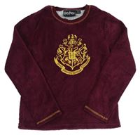 Vínová plyšová mikina s erbem - Harry Potter PRIMARK