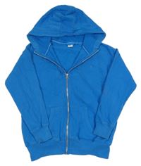 Modrá prepínaci mikina s výšivkou a kapucňou Next