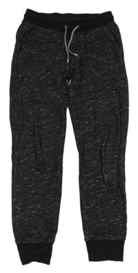 Černé melírované tepláky H&M