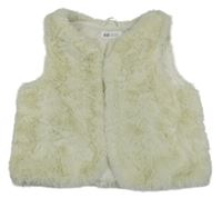 Smetanové kožešinové podšité bolérko H&M