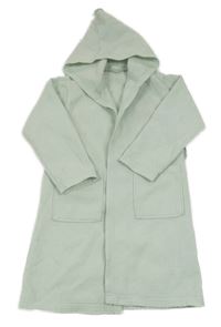 Světlemátový žebrovaný župan s kapucí H&M