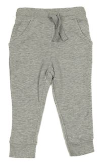 Šedé melírované teplé tepláky George