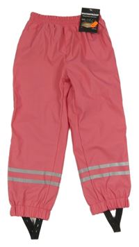 Nové - růžové nepromokavé podšité kalhoty St. Bernard