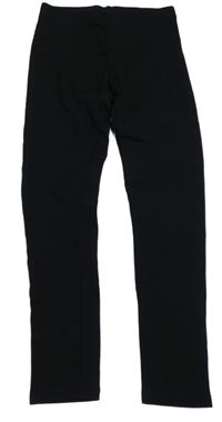 Černé teplákové zateplené legíny alive