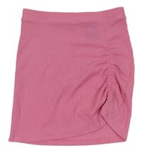 Ružová mačkaná sukňa s nařasením H&M