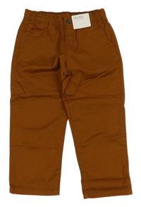Nové - Hnědé plátěné kalhoty H&M