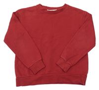 Karmínová mikina s nápismi H&M
