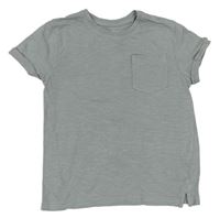 Sivé tričko s kapsičkou Primark