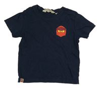 Tmavomodré tričko s lego Ninjago zn. H&M