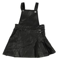 Čierne koženkové na traké šaty Primark