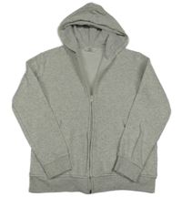 Svetlosivá melírovaná prepínaci mikina s kapucňou H&M