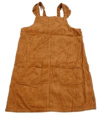 Hnedé menšestrové na traké šaty s volánikmi Primark